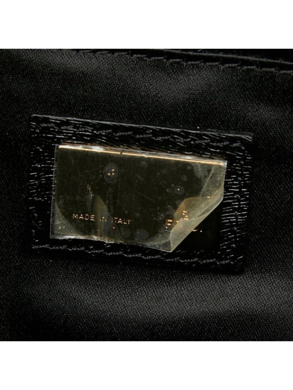 Fendi Mamma Baguette Logo Shoulder Bag Black Brown Leather - Picture 9 of 10